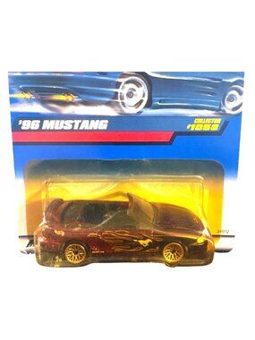 2/$12 Vintage Die Cast Hot Wheels 96 Mustang Collector #1058 CAR 1998